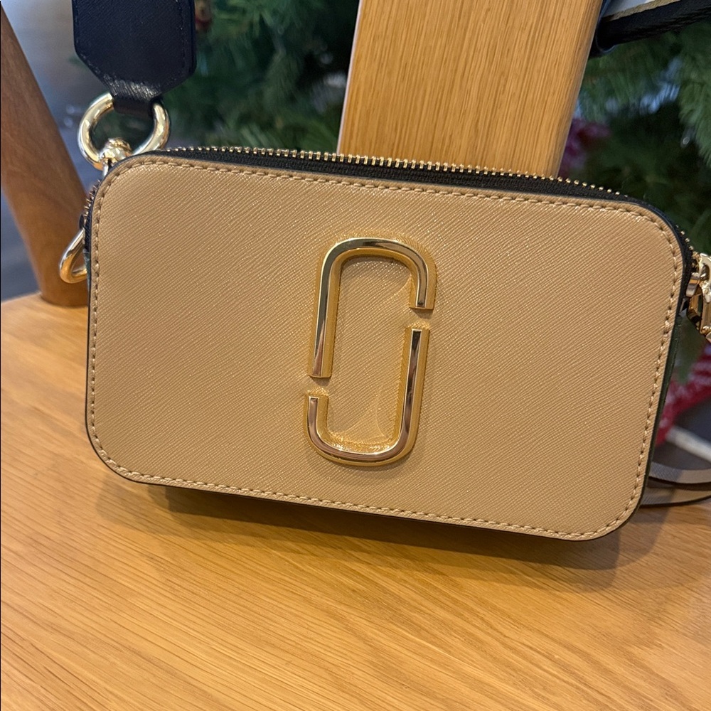 Marc Jacobs The Snapshot Camera Bag -Beige/Green Colorblock (excellent condition